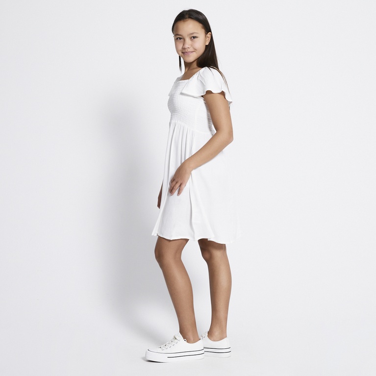 Smock frill dress "Anne" White